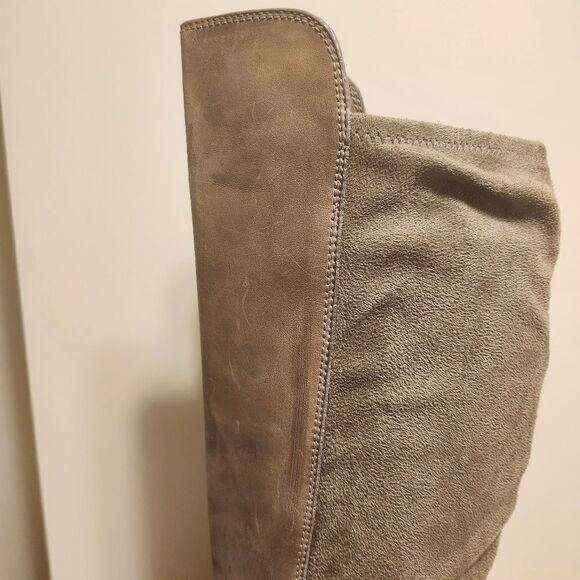 NEW Cole Haan "Isabelle" Taupe Leather/Suede-Over-the-Knee Boots Sz.7.5 Ret $329 - Picture 3 of 10
